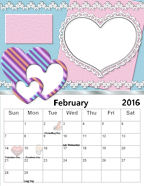 February 2016 Photo Calendar.