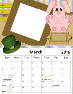 March 2016 Photo Calendar.
