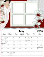 May 2016 Photo Calendar.