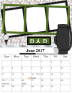 Internet #1 Favorite June 2017 family photo calendar computer scrapbooking downloadable template