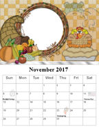 Free November 2017 family free downloadable photo calendars.