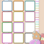 Free Easter Egg Photo Scrapbook Page 12x12 Theme Download.