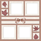 12x12 Autumn or Fall Digital Scrapbooking Page FREE Downloads