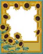 Free Summer Sun Flower Floral Themed Photo Greeting Card or Mini-Scrapbook Page Downloads