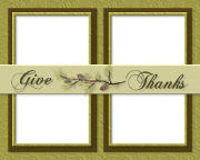 Free Thanksgiving Photo Greeting/Postcard Themed Template