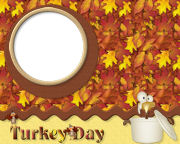 Free Fall/Autumn/Thanksgiving  Turkey Photo Greeting/Postcard Themed Template