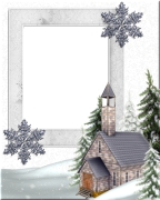 Winter Church Holiday Christmas Card Free Downloads.