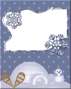 Free Winter Snow Snowman Holiday Christmas Cards scrapbooking paper.